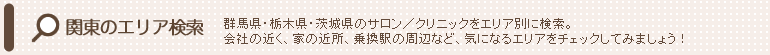 ブライダルエステサロン 関東のエリア検索