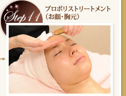 Step11　プロポリストリートメント（お顔・胸元）