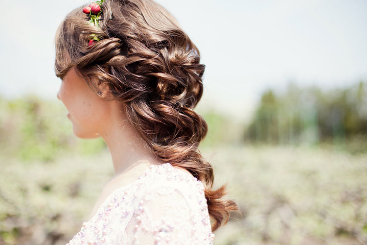 ロングヘアのダウンスタイル