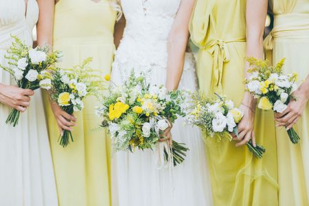 黄色がテーマカラーの結婚式