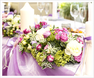 結婚式のテーマカラー（紫）