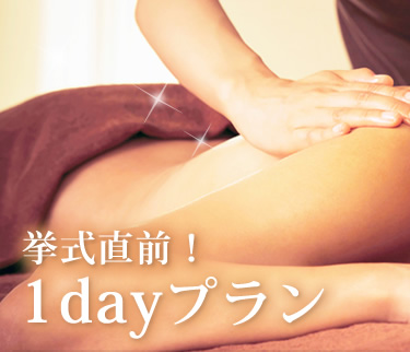 挙式直前!1dayプラン