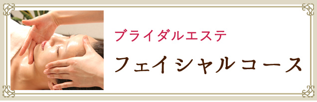 ブライダルエステフェイシャルコースを探す